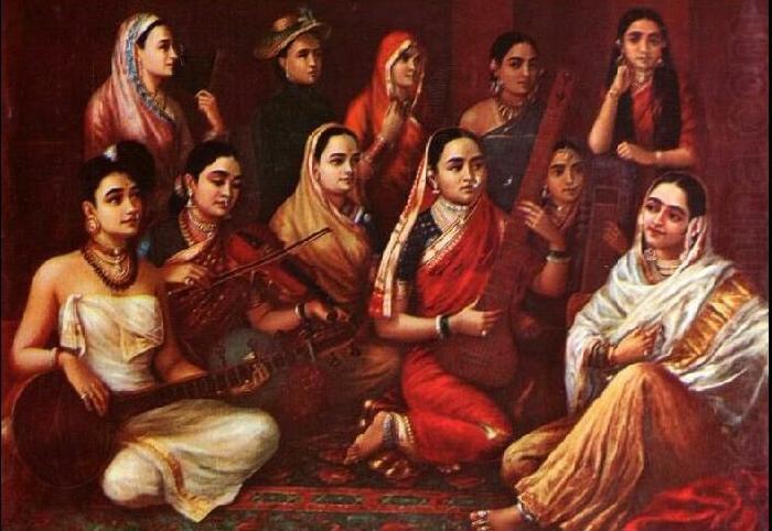 Raja Ravi Varma Galaxy of Musicians china oil painting image